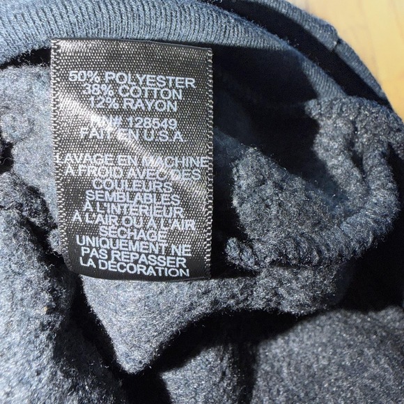 Aviator Nation Hoodie XL Navy Blue Funnel Neck Fleece Sweatshirt Zip Pocket - Picture 10 of 10